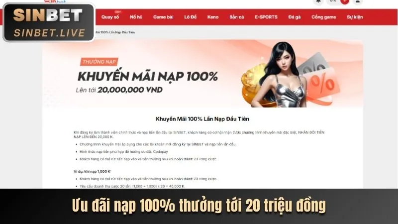 Khuyến mãi nạp tiền lần đầu sx666
